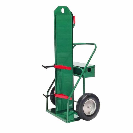 ANTHONY CARTS Medium Cart, 16in. Solid Tires, Lifting Eye, Firewall, Band 84LFW-16S